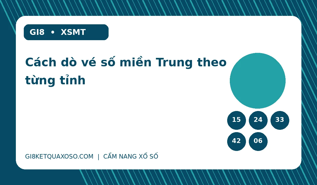 Minh hoạ dò vé miền Trung theo đúng đài phát hành; không phải kết quả quay